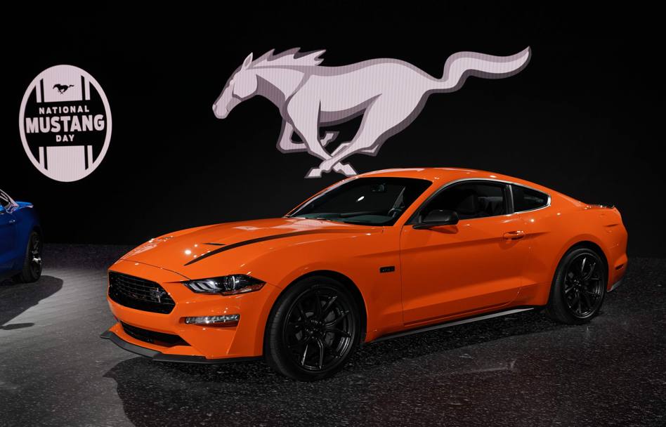 Inconfondibile Ford Mustang. Afp